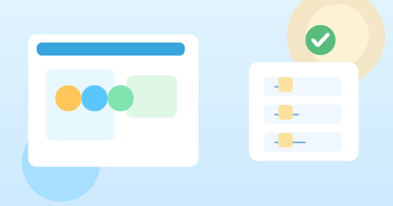 Ilustración abstracta de una app financiera en un celular con tarjeta y avisos de seguridad