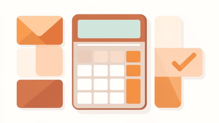 Ilustración sin texto de una calculadora orientativa para RFC con homoclave