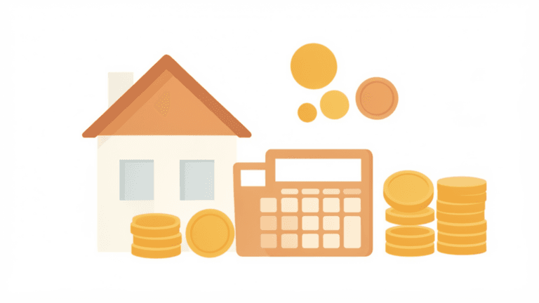 Ilustración sin texto de una estimación orientativa de crédito Infonavit para vivienda