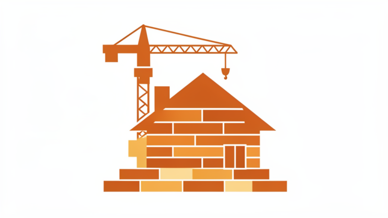 Ilustración sin texto sobre crédito Infonavit para construir casa