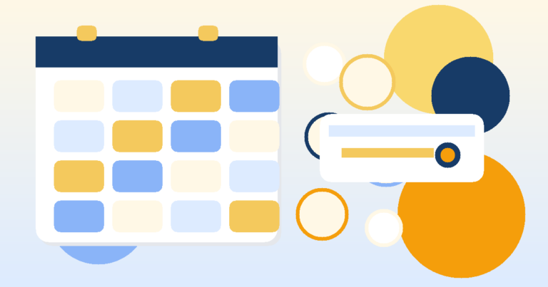 Ilustración abstracta del calendario y la inscripción de RFC actualizado 2026